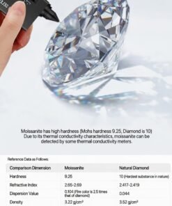 925 Sterling Silver Moissanite Tennis Necklace | Customizable Sizes (2mm/3mm/4mm/5mm/6.5mm) | GRA Certified Layering Jewelry - Image 7