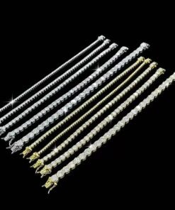 Alternative view of Classic Silver Tennis Bracelet | Round-Cut Four-Prong Setting | Elegant Fine Jewelry