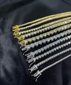Classic Gold-Plated Moissanite Tennis Bracelet | 9.25 Hardness High-Fire Lab-Grown Diamond Alternative - Image 3