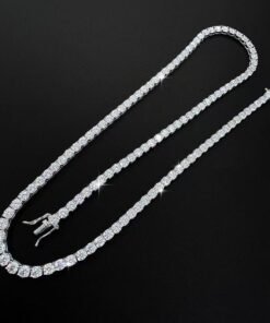 925 Sterling Silver Moissanite Tennis Necklace | Multi-Layer Stacking | Lab-Grown Diamond Alternative with 2.5x Fire - Image 7
